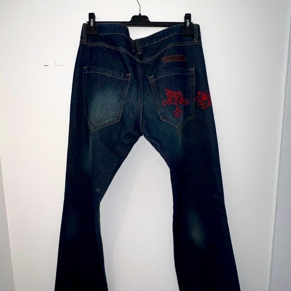 ICE ICEBERG - BNWT - Vintage Faded Jeans - Tom & Jerry Embroidered - Men's 36 - Picture 3 of 16